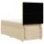 Pat box spring cu saltea, crem, 100x200 cm, textil GartenMobel Dekor