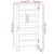 Pantofar, stejar maro, 55x35x108 cm, lemn prelucrat GartenMobel Dekor