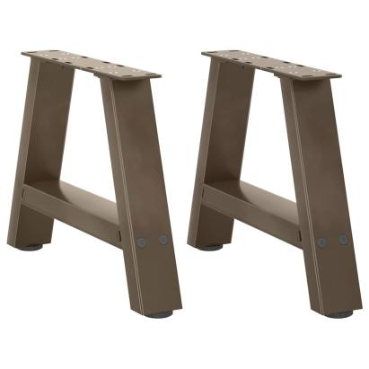 Picioare măsuță de cafea în formă de A 2 buc 40x(30-31) cm oțel GartenMobel Dekor
