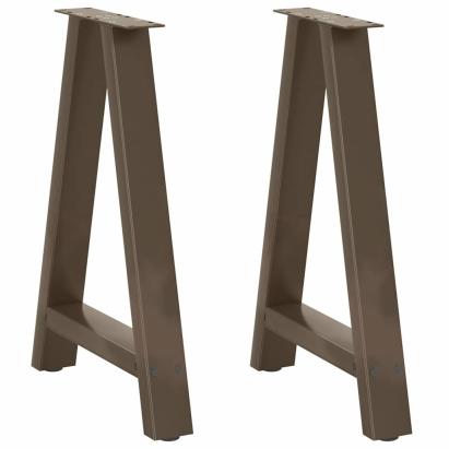 Picioare măsuță de cafea în formă de A 2 buc 60x(72-73) cm oțel GartenMobel Dekor