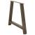 Picioare măsuță de cafea în formă de A 2 buc 90x(72-73) cm oțel GartenMobel Dekor