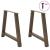 Picioare măsuță de cafea în formă A 2 buc 100x(72-73) cm oțel GartenMobel Dekor