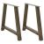Picioare măsuță de cafea în formă A 2 buc 100x(72-73) cm oțel GartenMobel Dekor