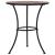 Masă de bistro mozaic, portocaliu/gri, 60 cm, ceramică GartenMobel Dekor