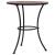 Masă de bistro mozaic, portocaliu/gri, 60 cm, ceramică GartenMobel Dekor