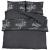 Set cu husă de pilotă, negru, 135x200 cm, bumbac GartenMobel Dekor