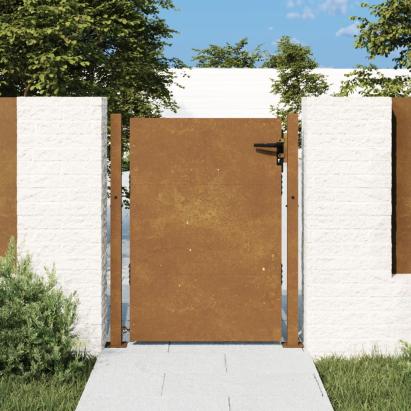 Poartă pentru grădină, 105x155 cm, oțel corten GartenMobel Dekor