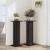 Suporturi de plante, 2 buc., negru, 30x30x80 cm, lemn prelucrat GartenMobel Dekor