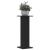 Suporturi de plante, 2 buc., negru, 30x30x80 cm, lemn prelucrat GartenMobel Dekor