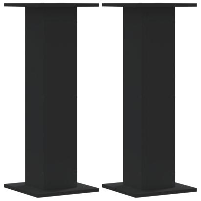 Suporturi de plante, 2 buc., negru, 30x30x80 cm, lemn prelucrat GartenMobel Dekor
