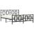 Cadru pat fără saltea, cu tăblie picioare negru 160x200cm metal GartenMobel Dekor
