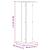 Noptiere, 2 buc., negru, 30x30x80 cm, lemn prelucrat GartenMobel Dekor