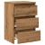 Noptiere, 2 buc., stejar artizanal 40x35x62,5 cm lemn prelucrat GartenMobel Dekor
