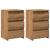 Noptiere, 2 buc., stejar artizanal 40x35x62,5 cm lemn prelucrat GartenMobel Dekor