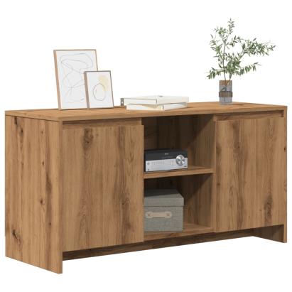 Comodă TV, stejar artizanal, 102x37,5x52,5 cm, lemn prelucrat GartenMobel Dekor