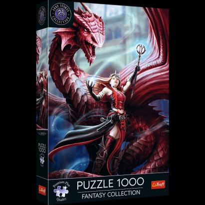 PUZZLE TREFL 1000 PREMIUM PLUS FANTASY VRAJITOAREA SCARLET SI DRAGONUL SuperHeroes ToysZone