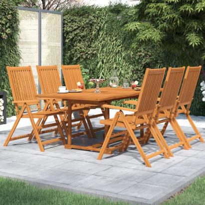 Set mobilier de grădină, 7 piese, lemn masiv de acacia GartenMobel Dekor