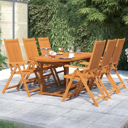 Set mobilier de grădină, 7 piese, lemn masiv de acacia GartenMobel Dekor
