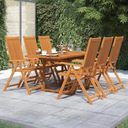 Set mobilier de grădină, 7 piese, lemn masiv de acacia GartenMobel Dekor