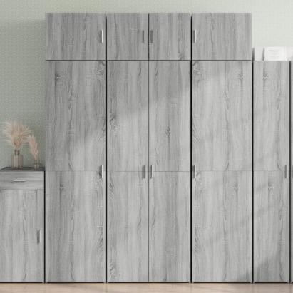 Dulap de depozitare, sonoma gri, 70x42,5x225, lemn prelucrat GartenMobel Dekor