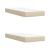 Pat box spring cu saltea, crem, 200x200 cm, textil GartenMobel Dekor