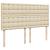 Pat box spring cu saltea, crem, 200x200 cm, textil GartenMobel Dekor