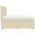 Pat box spring cu saltea, crem, 200x200 cm, textil GartenMobel Dekor