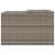 Garaj pentru mașina de tuns iarba, gri 86x90x52/57 cm poliratan GartenMobel Dekor