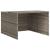 Garaj pentru mașina de tuns iarba, gri 86x90x52/57 cm poliratan GartenMobel Dekor