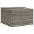 Garaj pentru mașina de tuns iarba, gri 86x90x52/57 cm poliratan GartenMobel Dekor