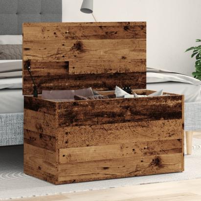Cufăr de depozitare, lemn vechi, 84x42x46 cm, lemn prelucrat GartenMobel Dekor