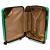 Troler Ella Icon Leaf cu 4 roti duble, ABS, 67x45x27 cm, Verde ComfortTravel Luggage