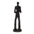 Statueta Men with Saxofone, Rasina, Negru, 32 cm ComfortTravel Luggage
