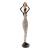 Statueta African Girl 2, Rasina, Negru, 45 cm ComfortTravel Luggage