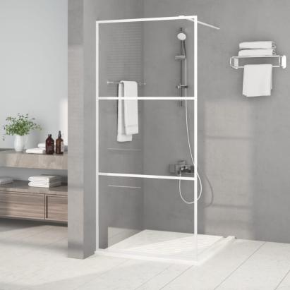 Paravan duș walk-in, alb, 90x195 cm, sticlă ESG transparentă GartenMobel Dekor