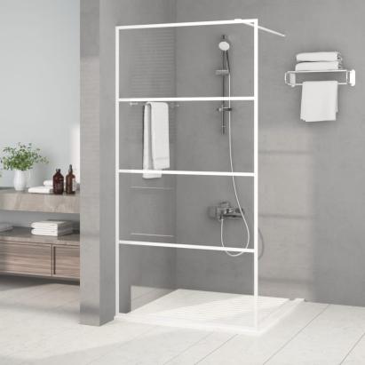 Paravan duș walk-in, alb, 100x195 cm, sticlă ESG transparentă GartenMobel Dekor