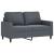 Set de canapele cu perne, 4 piese, gri închis, catifea GartenMobel Dekor