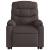 Fotoliu rabatabil de masaj, cu ridicare, maro închis, textil GartenMobel Dekor