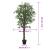 Arbore de arțar artificial 224 de frunze 80 cm verde GartenMobel Dekor