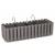 Set 3 jardiniere decorative cu suport metalic, sistem irigare,​​​​​​​ gri, 58x18x16.2 cm, Boardee Fencycase W GartenVIP DiyLine