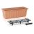 Set 4 jardiniere decorative cu sistem de irigare, 11 L, 60x18x14 cm, maro, Prosperplast GartenVIP DiyLine