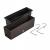Set 3 jardiniere cu suport metalic, imitatie ratan, maro, 58x18x19.5 cm, Rato Case W GartenVIP DiyLine