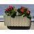 Set 4 jardiniere decorative cu suport de plastic, gri, 4.9 L, 38.3x21.2x13 cm, Boardee Hook GartenVIP DiyLine