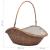 Coș pentru lemne de foc cu mâner, natural, 60x44x55 cm, salcie GartenMobel Dekor