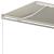 Copertină retractabilă automat cu stâlpi, crem, 3,5x2,5 m GartenMobel Dekor