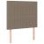 Pat box spring cu saltea, gri taupe, 90x190 cm, textil GartenMobel Dekor