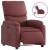 Fotoliu rabatabil electric, roșu vin, piele ecologică GartenMobel Dekor