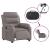 Fotoliu rabatabil electric, gri taupe, material textil GartenMobel Dekor