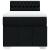Pat box spring cu saltea, negru, 90x190 cm, textil GartenMobel Dekor