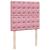 Pat box spring cu saltea, roz, 90x190 cm, catifea GartenMobel Dekor